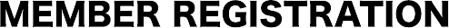 MEMBER REGISTRATION